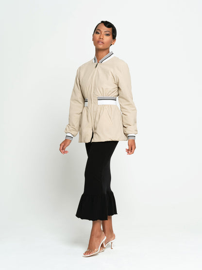 KAMALA Recycled Feminine Bomber Jacket - Stylemz