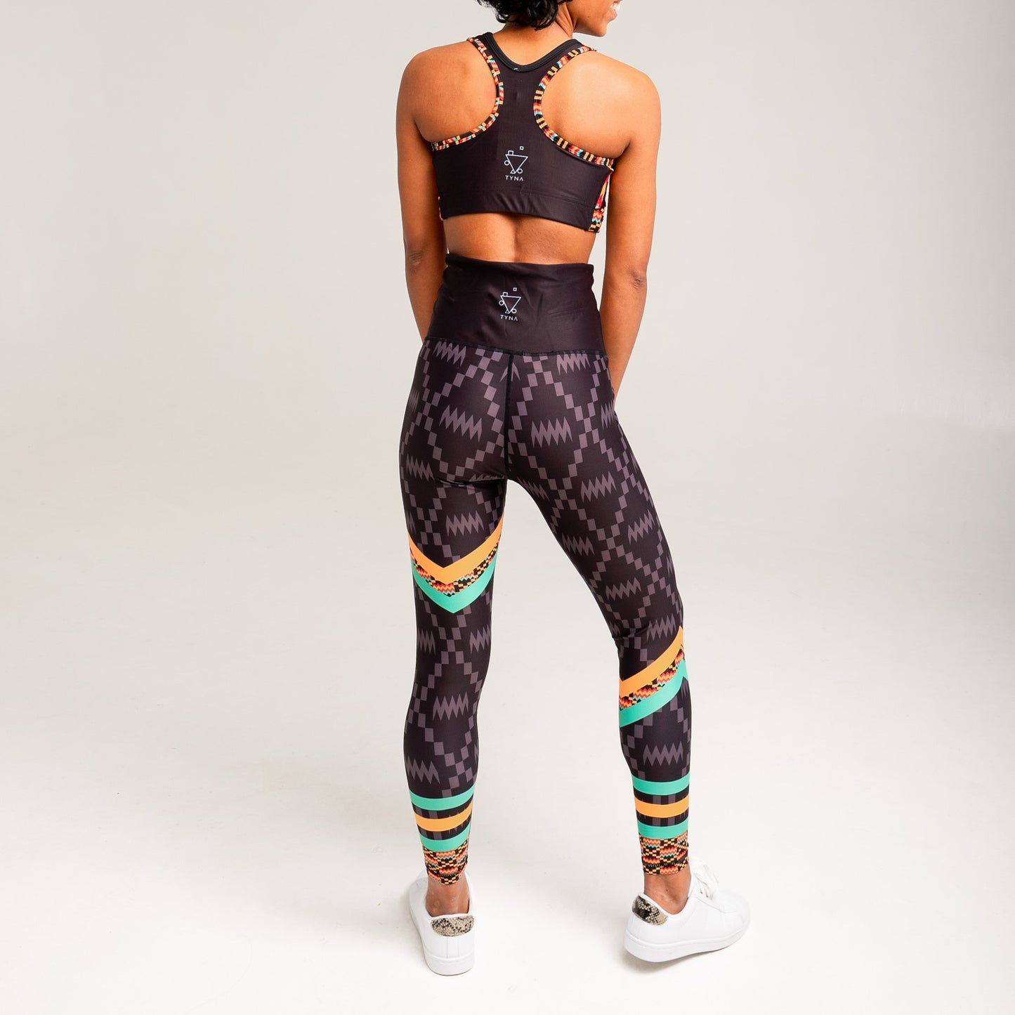 Kayentee Splash Leggings with Pocket and Drawstring