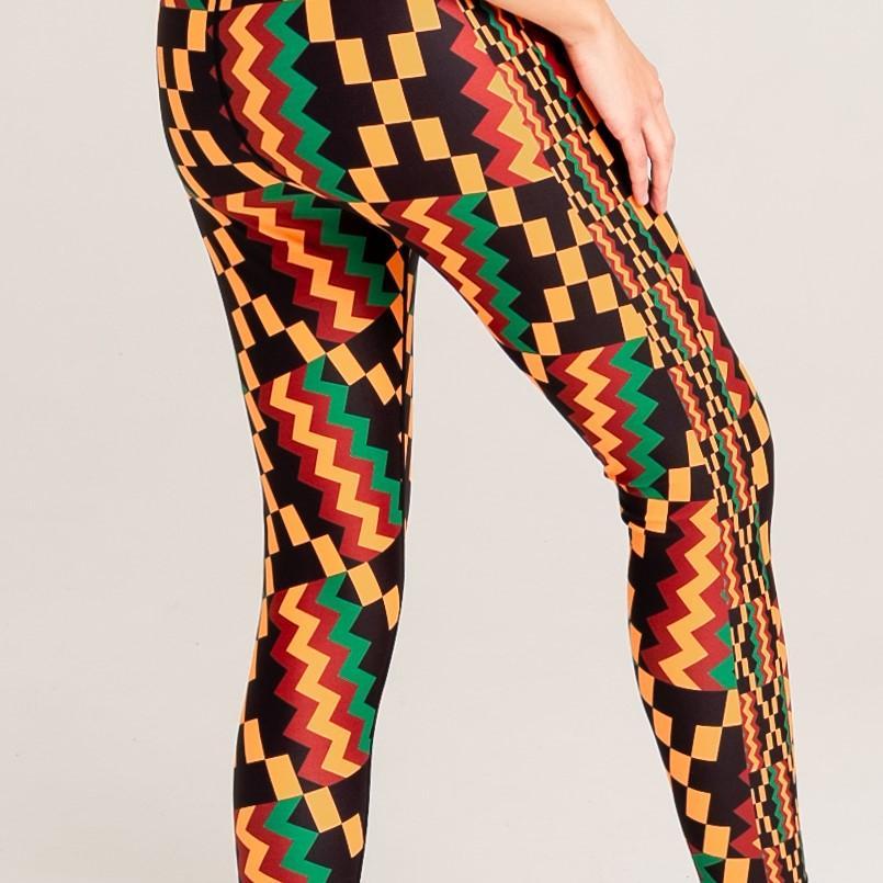 Kayentee Vibrant Leggings with Engineered Waistband and Pocket