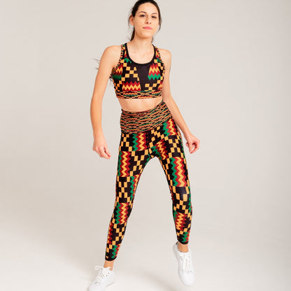 Kayentee Vibrant Leggings with Engineered Waistband and Pocket