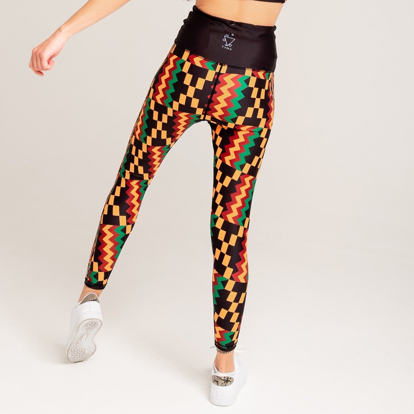 Kayentee Vibrant Leggings with Engineered Waistband and Pocket