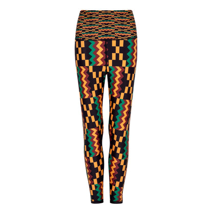 Kayentee Vibrant Leggings with Engineered Waistband and Pocket