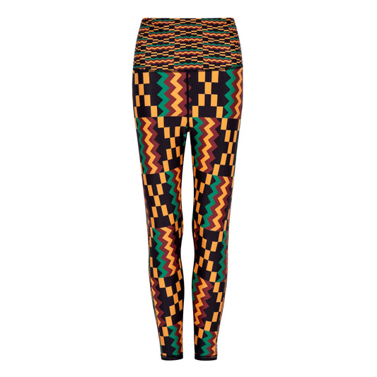 Kayentee Vibrant Leggings with Engineered Waistband and Pocket