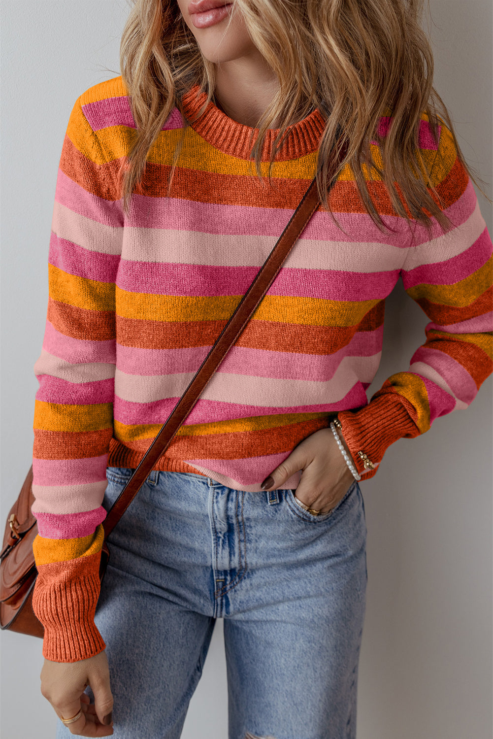 Eliana Stripe Ribbed Sweater for Stylish Layering