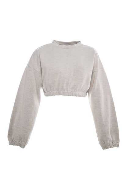 Fresh Crop Top Sweatshirt for Stylish Comfort and Versatility