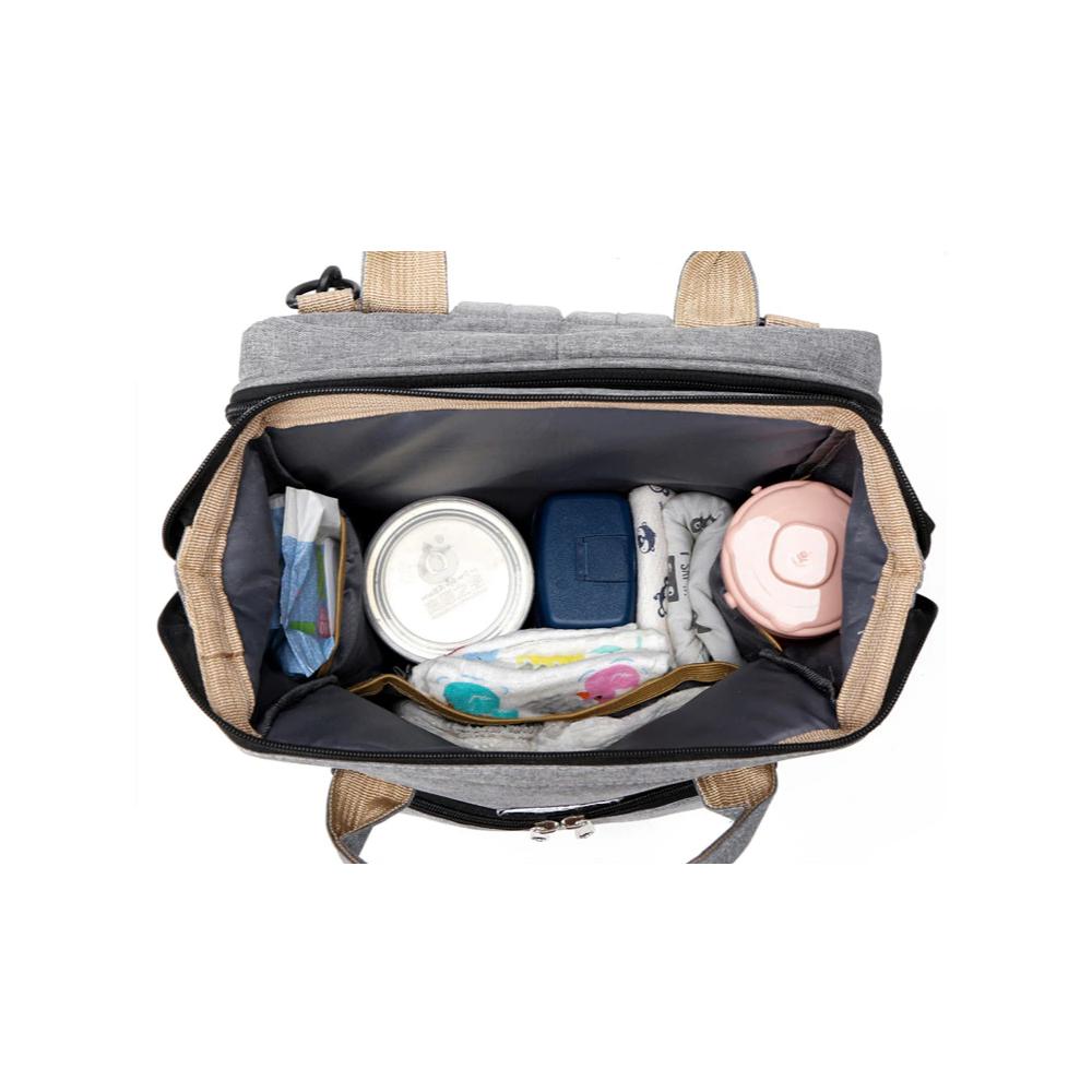 Stroller Diaper Bag with Baby Bed for On-the-Go Comfort