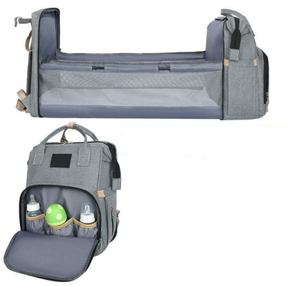 Stroller Diaper Bag with Baby Bed for On-the-Go Comfort