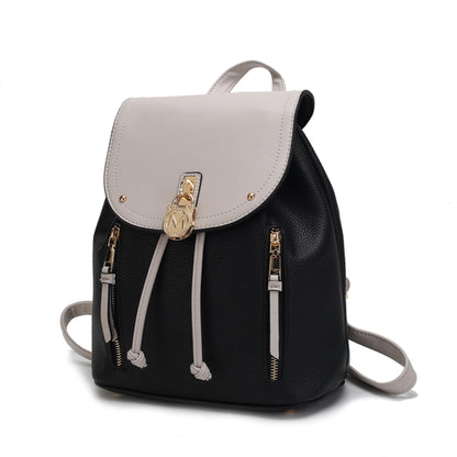 Xandria Vegan Leather Women Backpack with Multiple Pockets