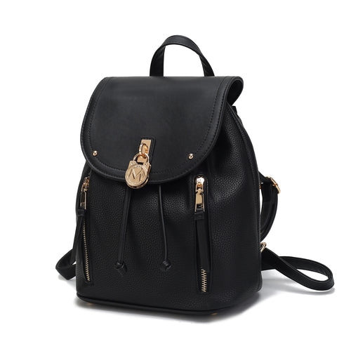 Xandria Vegan Leather Women Backpack with Multiple Pockets