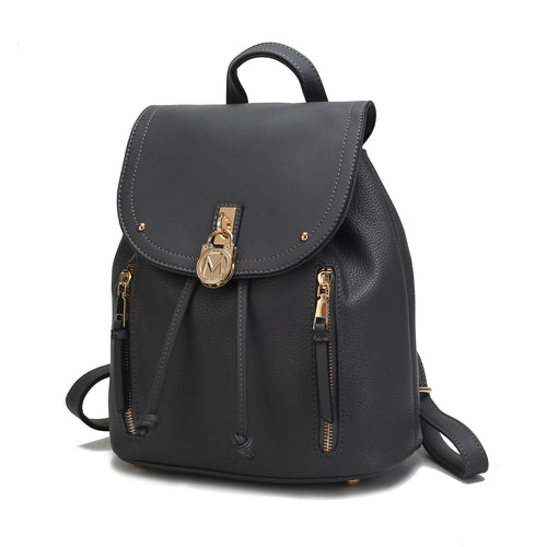 Xandria Vegan Leather Women Backpack with Multiple Pockets