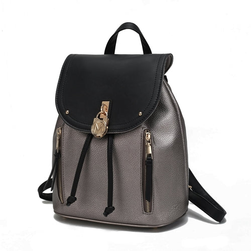 Xandria Vegan Leather Women Backpack with Multiple Pockets