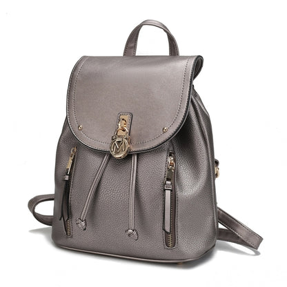 Xandria Vegan Leather Women Backpack with Multiple Pockets