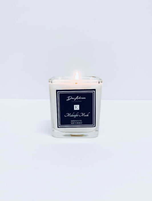 DavAdrian Collection Midnight Musk Small Cube Candle 6oz