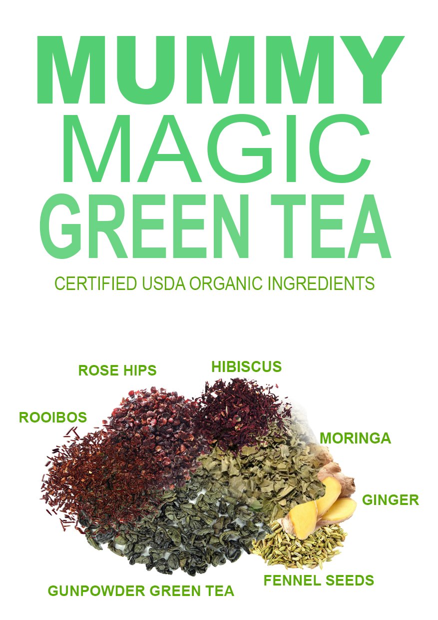 Organic Slimming Herbal Tea - Caffeine-Free with Moringa