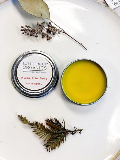 Organic Muscle Ache Salve w/ Cayenne Zero Waste Plastic Free