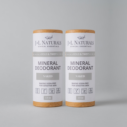 Mineral Deodorant (2-Pack) Full-Size for Sensitive Skin