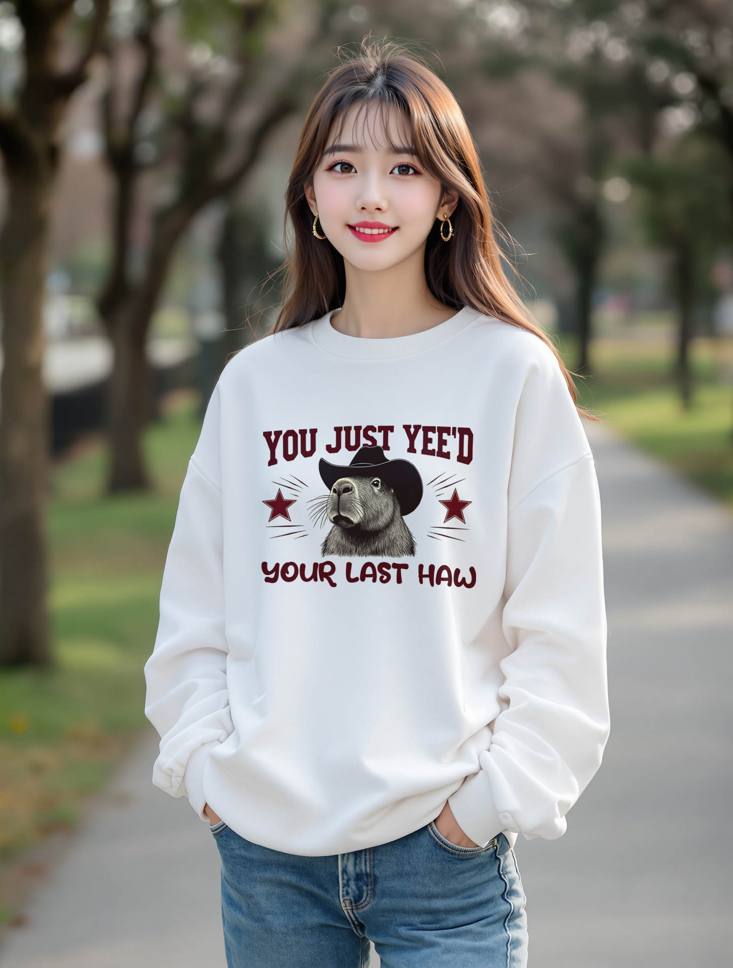 YOU JUST YEE'D YOUR LAST HAW Unisex Heavy Blend™ Crewneck Sweatshirt - StyleMZ