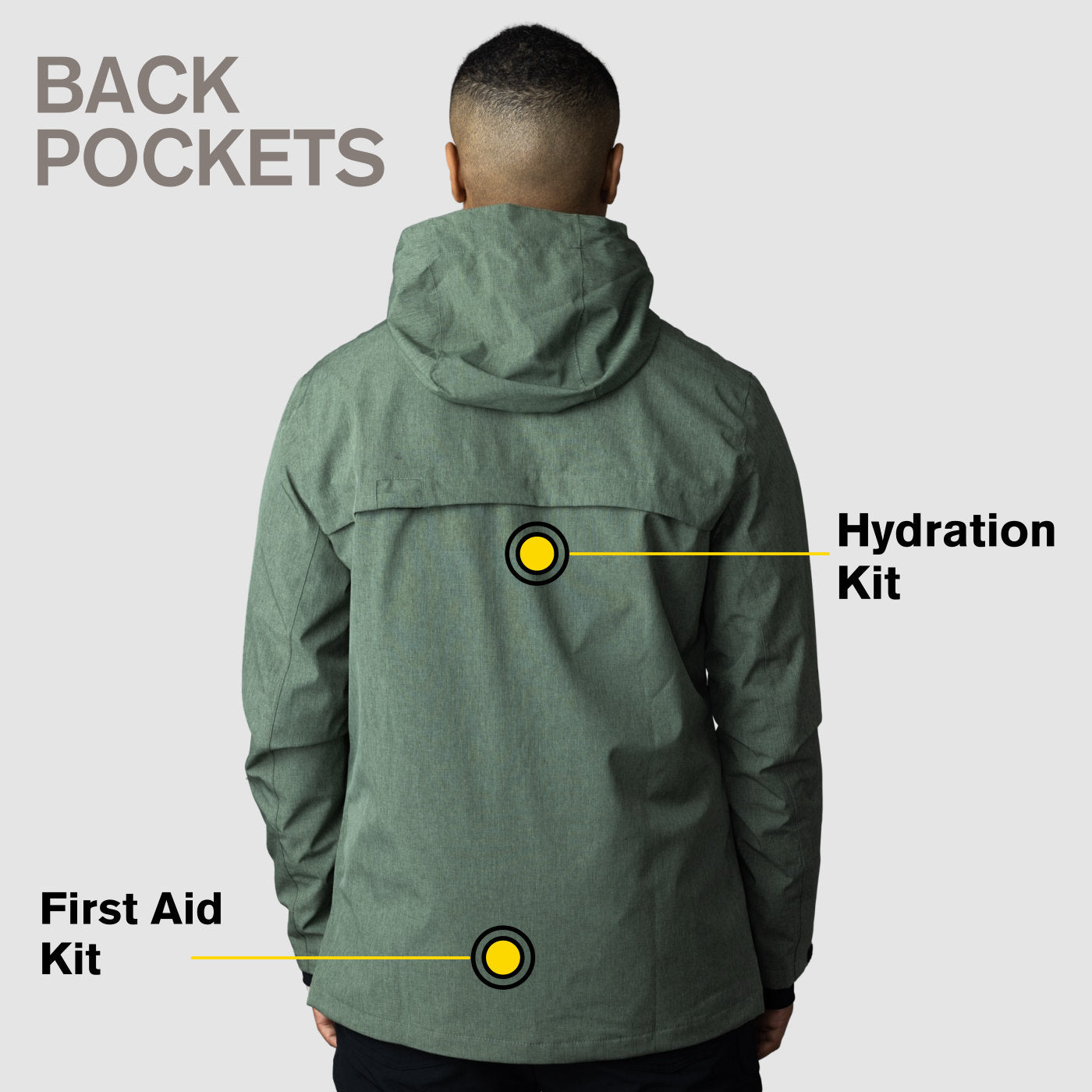 Adventure 2.0 - Men Olive Green Jacket with 16 Pockets