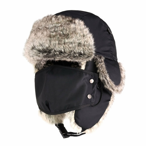 Winter Trapper Hat with Mask for Ultimate Cold Weather Comfort