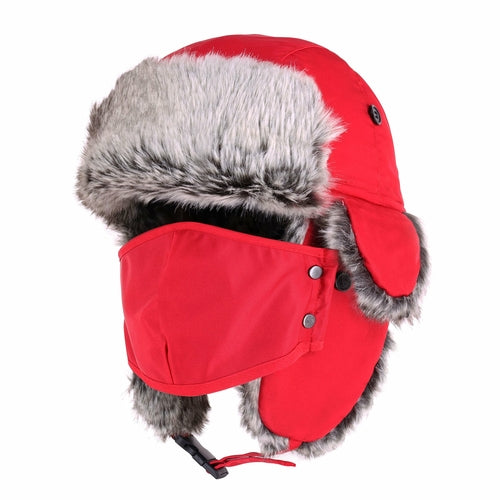 Winter Trapper Hat with Mask for Ultimate Cold Weather Comfort