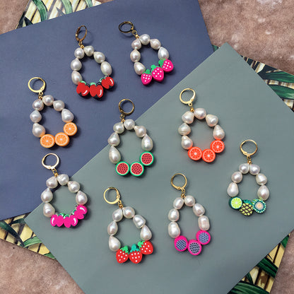 Pearl Fruit Earrings - Pick Your Own Juicy Style