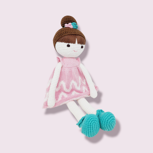 Crochet Baby Girl Doll, Amigurumi Large Girl Stuffs Toys, Gift for - Stylemz