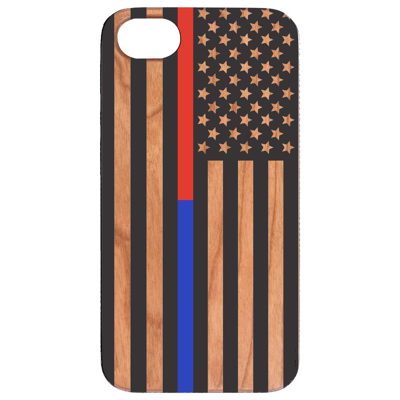 Flag Police 3 - UV Color Printed Wooden Phone Case