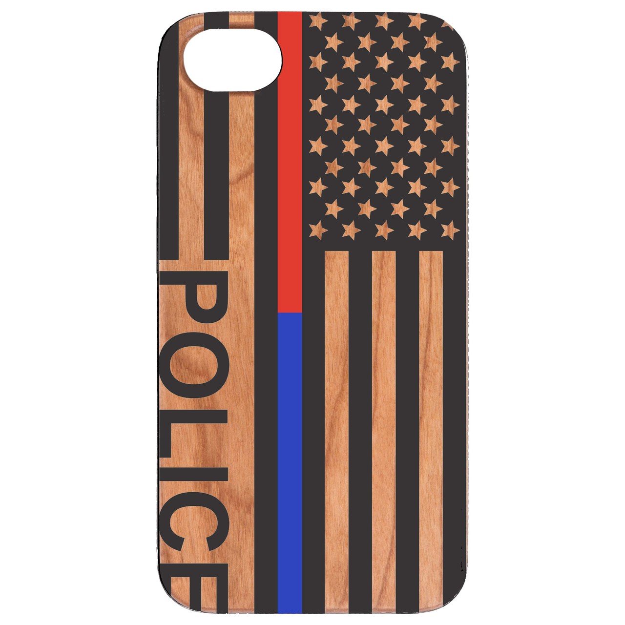 Flag Police 4 - UV Color Printed Wooden Phone Cases