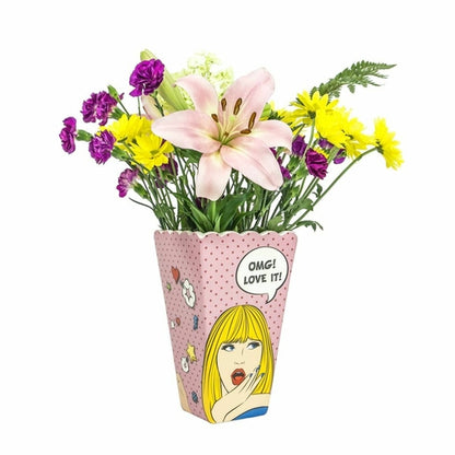 Colorful Pop Art Vase for Unique Home Decor Display