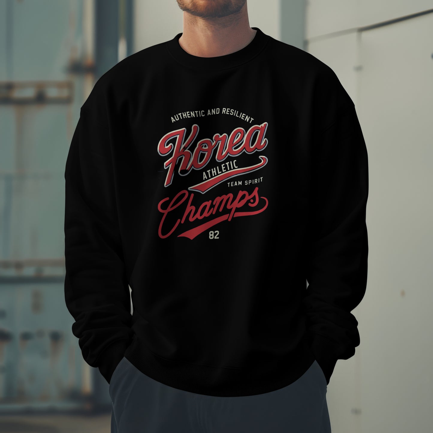 Korea ATHLETIC Unisex Heavy Blend™ Crewneck Sweatshirt - StyleMZ