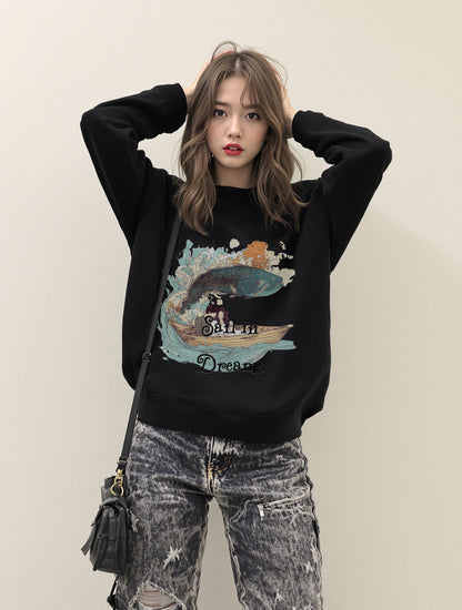 Long-sleeve - Sail In Dreams Unisex Heavy Blend™ Crewneck Sweatshirt - StyleMZ