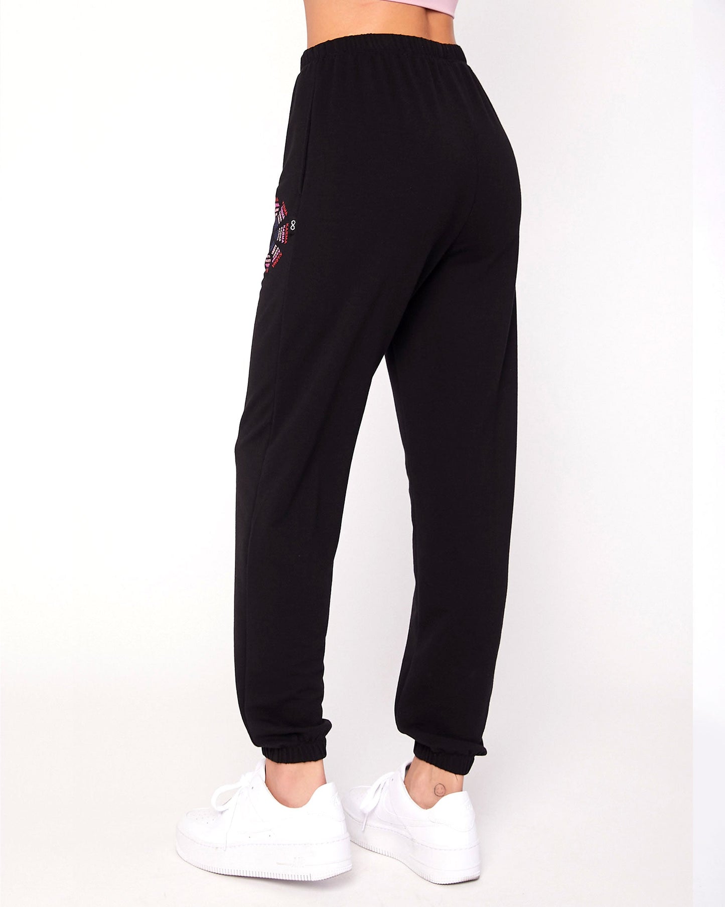 Karma Graphic Viscose Blend Sweatpants for Comfort and Style