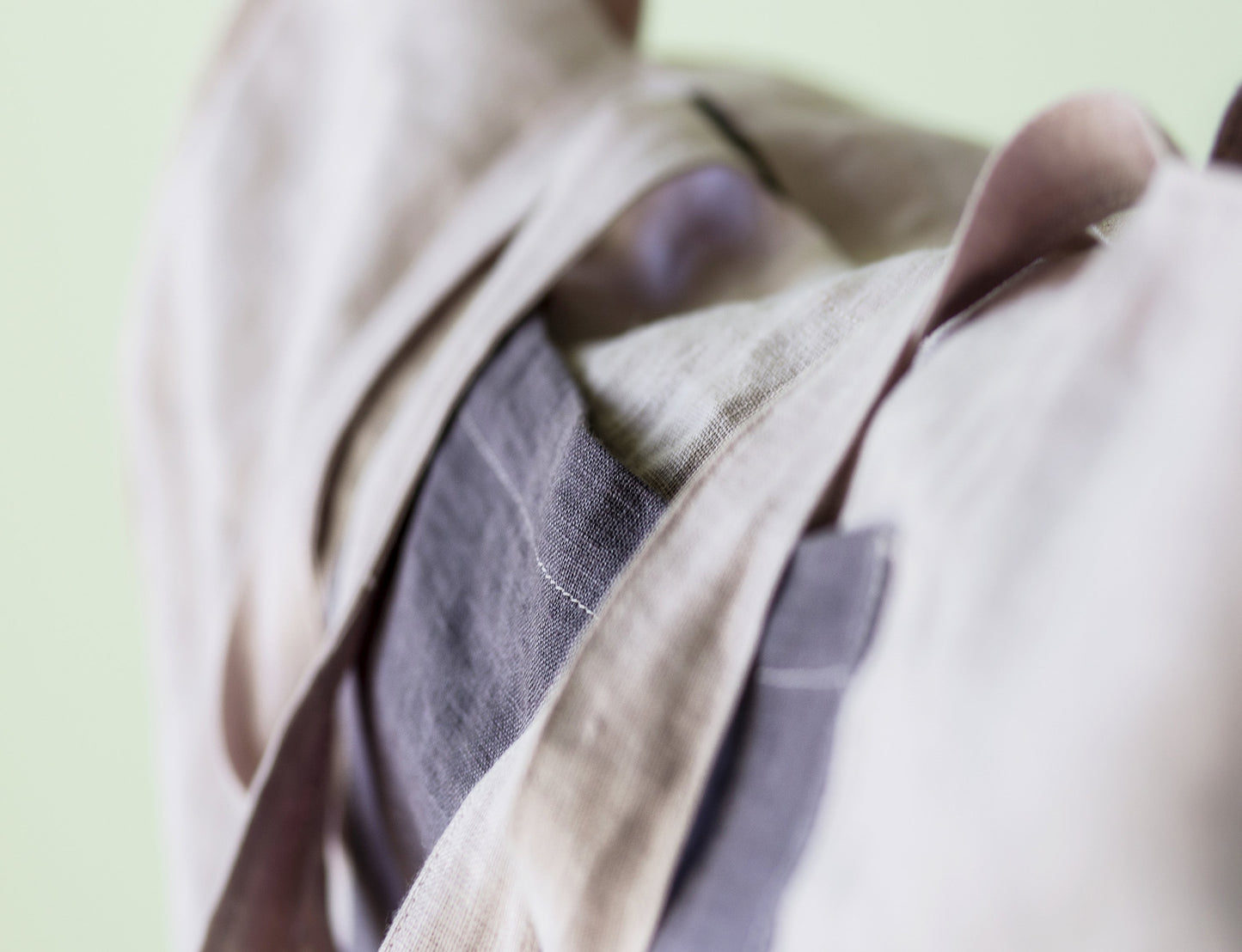 Pale Pink Linen Beach Bag With Two Tones for Stylish Days