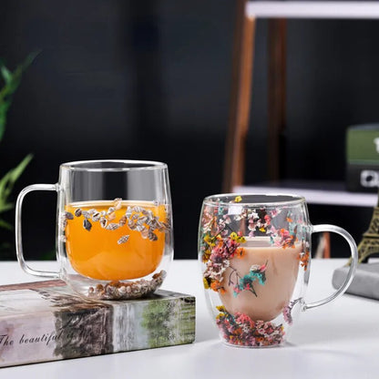 Gorgeous High End Borosilicate Glass Cups With Handle