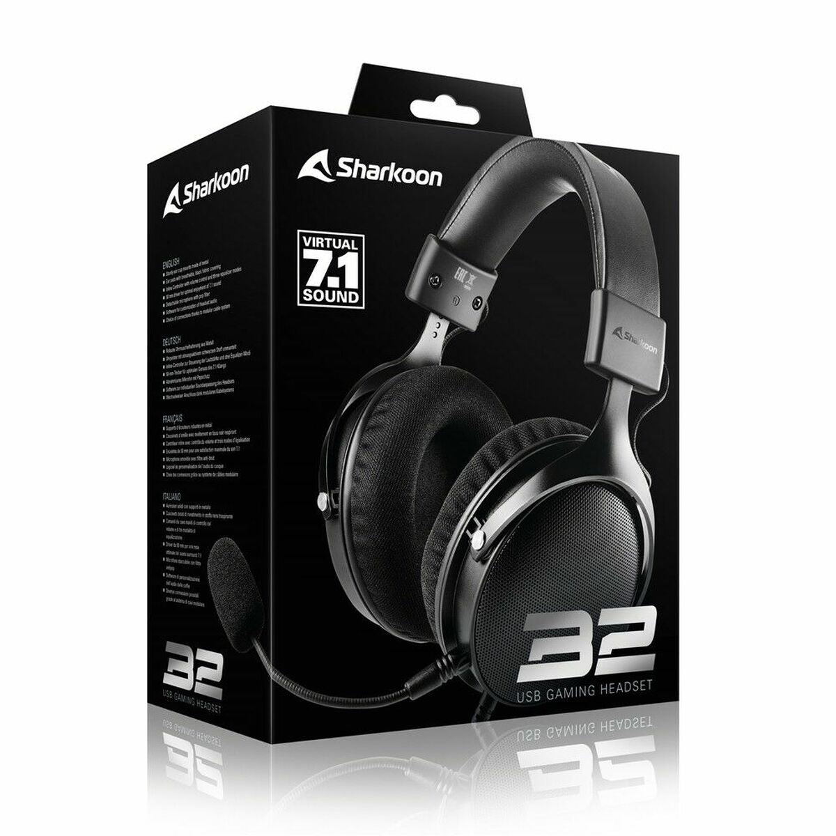 Gaming Headset with Microphone Sharkoon B2 for Gamers