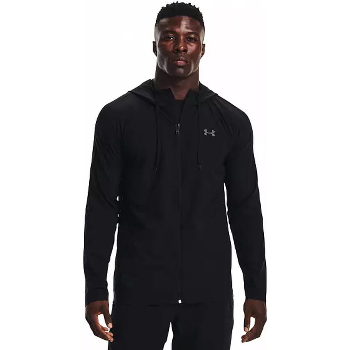 Men's Sports Jacket Under Armour Black with Hood