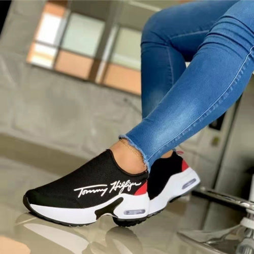 Flat Women Shoes Casual Breathable Wedges Sneakers