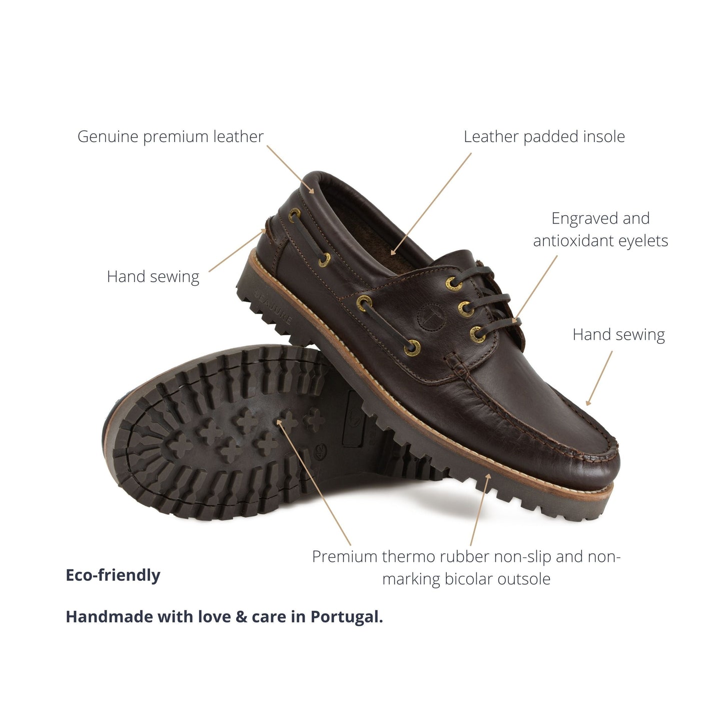 Men Boat Shoe Reynisfjara for Comfort and Style