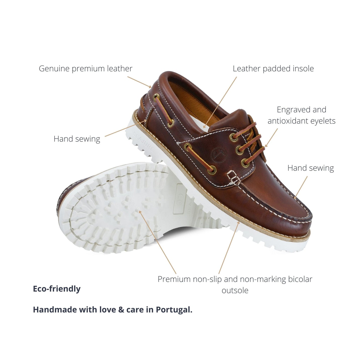 Women Boat Shoe Alankuda - Premium Leather Comfort