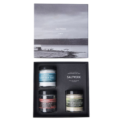 Luxury Gift Box - Pure, Lava & Birch Gourmet Salts