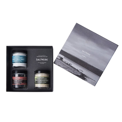 Luxury Gift Box - Pure, Lava & Birch Gourmet Salts