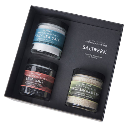 Luxury Gift Box - Pure, Lava & Birch Gourmet Salts