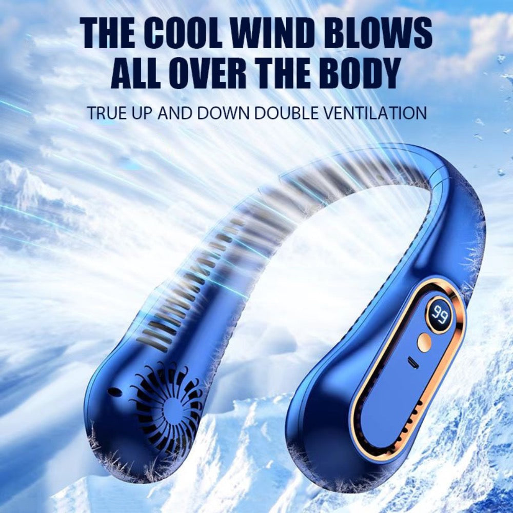 Wearable Bladeless Cooling Fan for Hands-Free Comfort