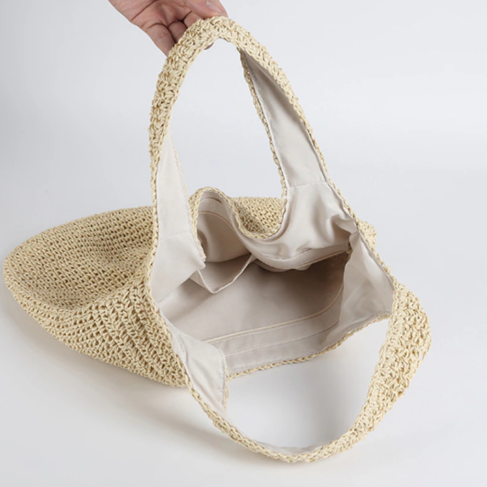 Summer Shoulder Straw Tote - Stylemz