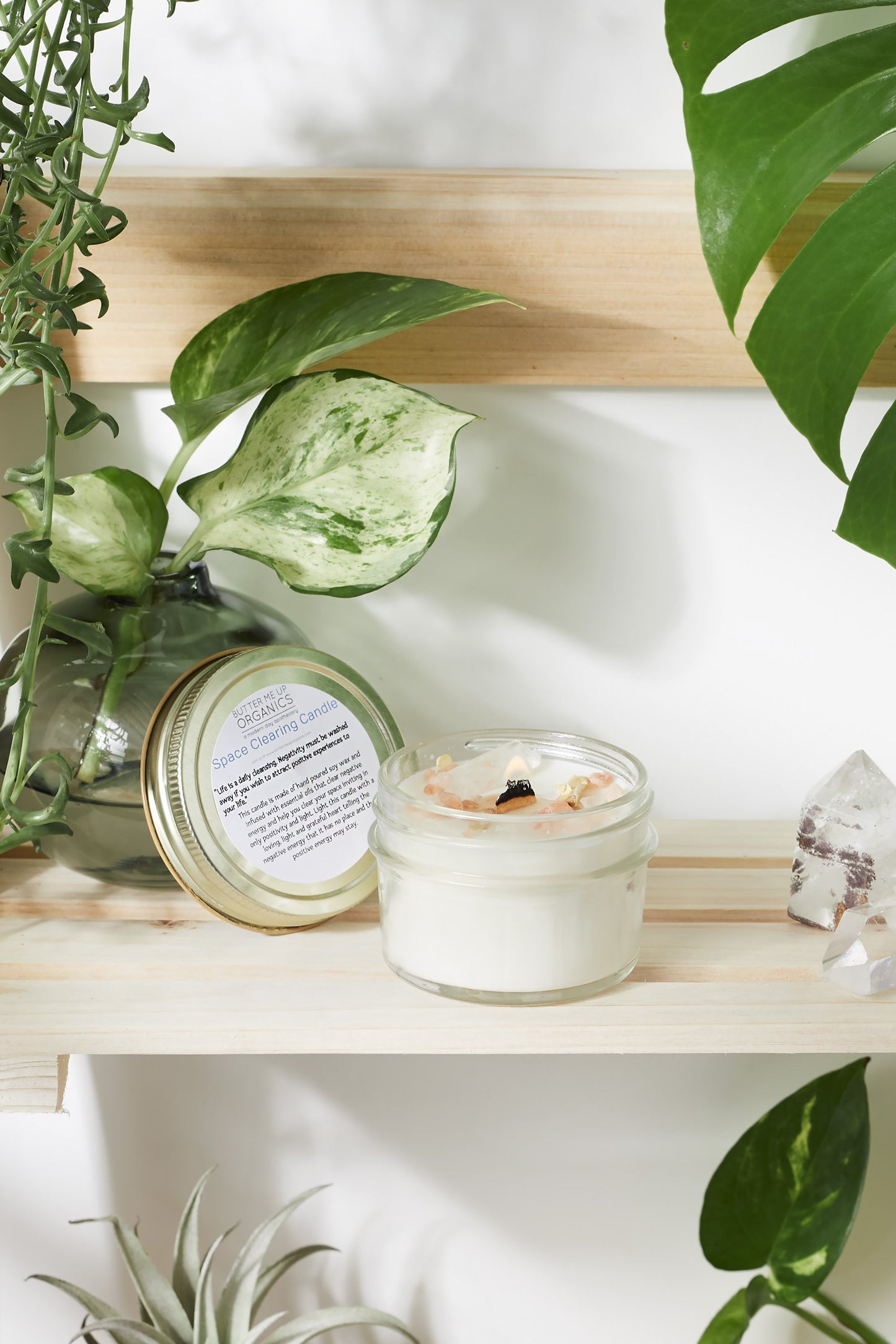 Space Clearing Candle/ Intention Candle / Organic Soy Candle / Candle - Stylemz