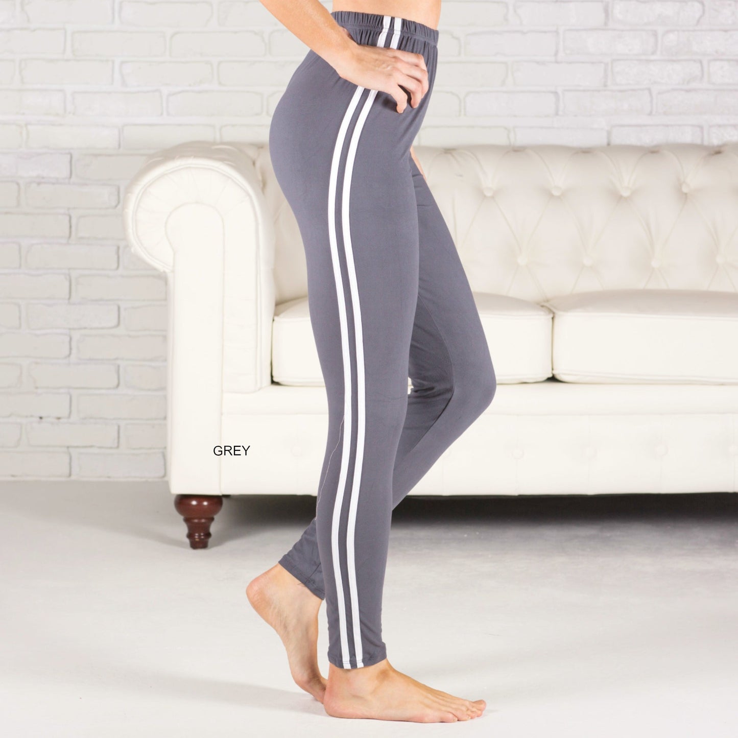 Athleisure Soft Stripe Leggings (New Mix) - Stylemz