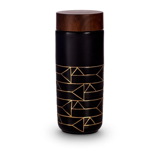 The Alchemical Signs Gold Ceramic Travel Mug - Stylemz