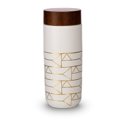 The Alchemical Signs Gold Ceramic Travel Mug - Stylemz