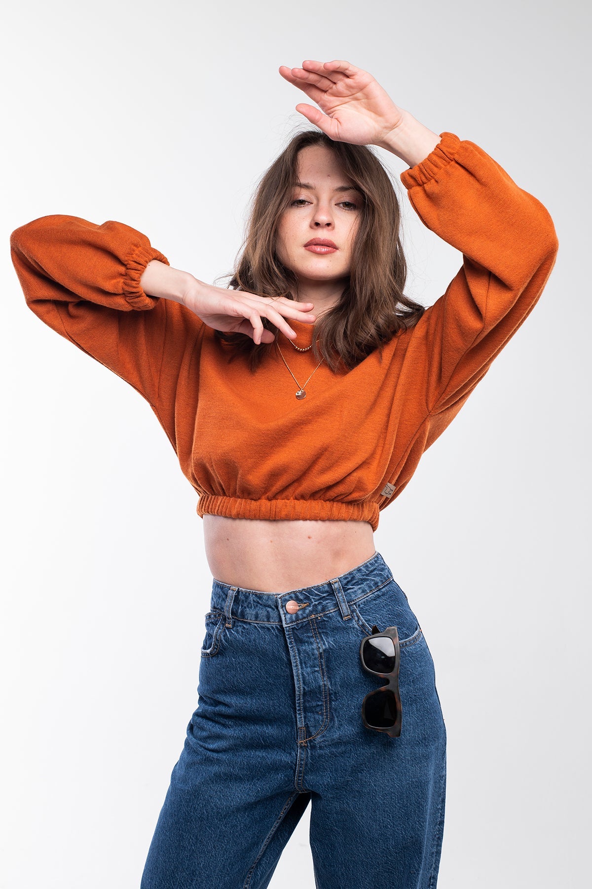 Fresh Crop Top Sweatshirt for Stylish Comfort and Versatility