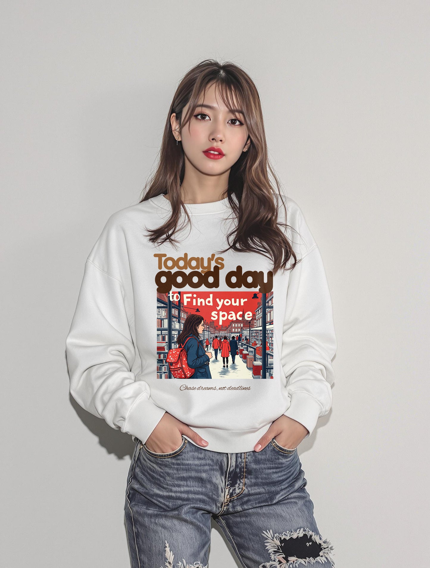 Long-sleeve - Today's Good Day Unisex Sweatshirt - StyleMZ